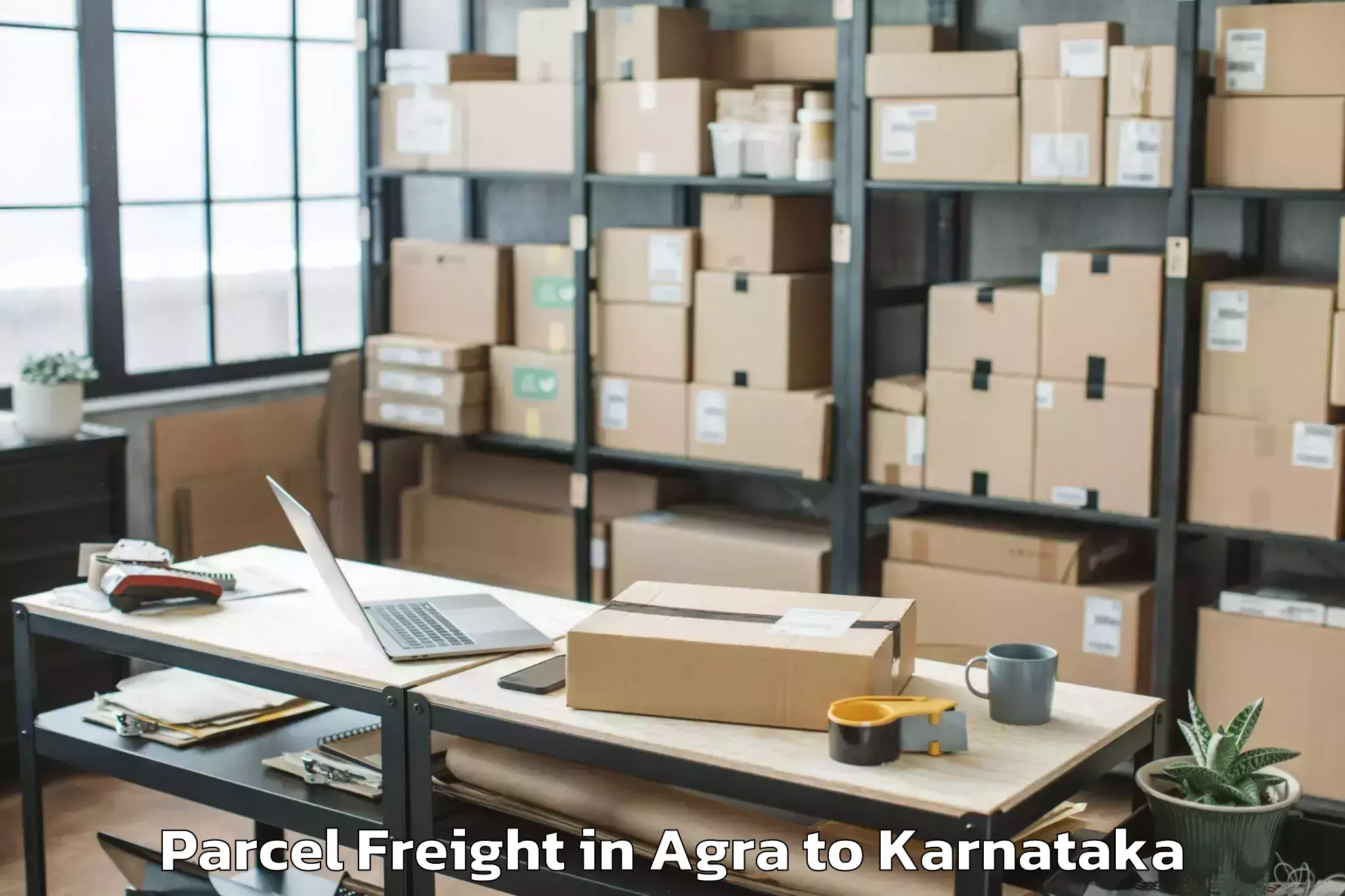 Hassle-Free Agra to Hoskote Parcel Freight